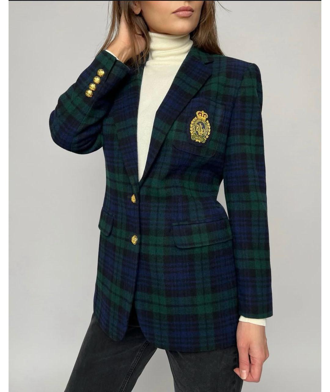 RALPH LAUREN Мульти шерстяной жакет/пиджак, фото 4