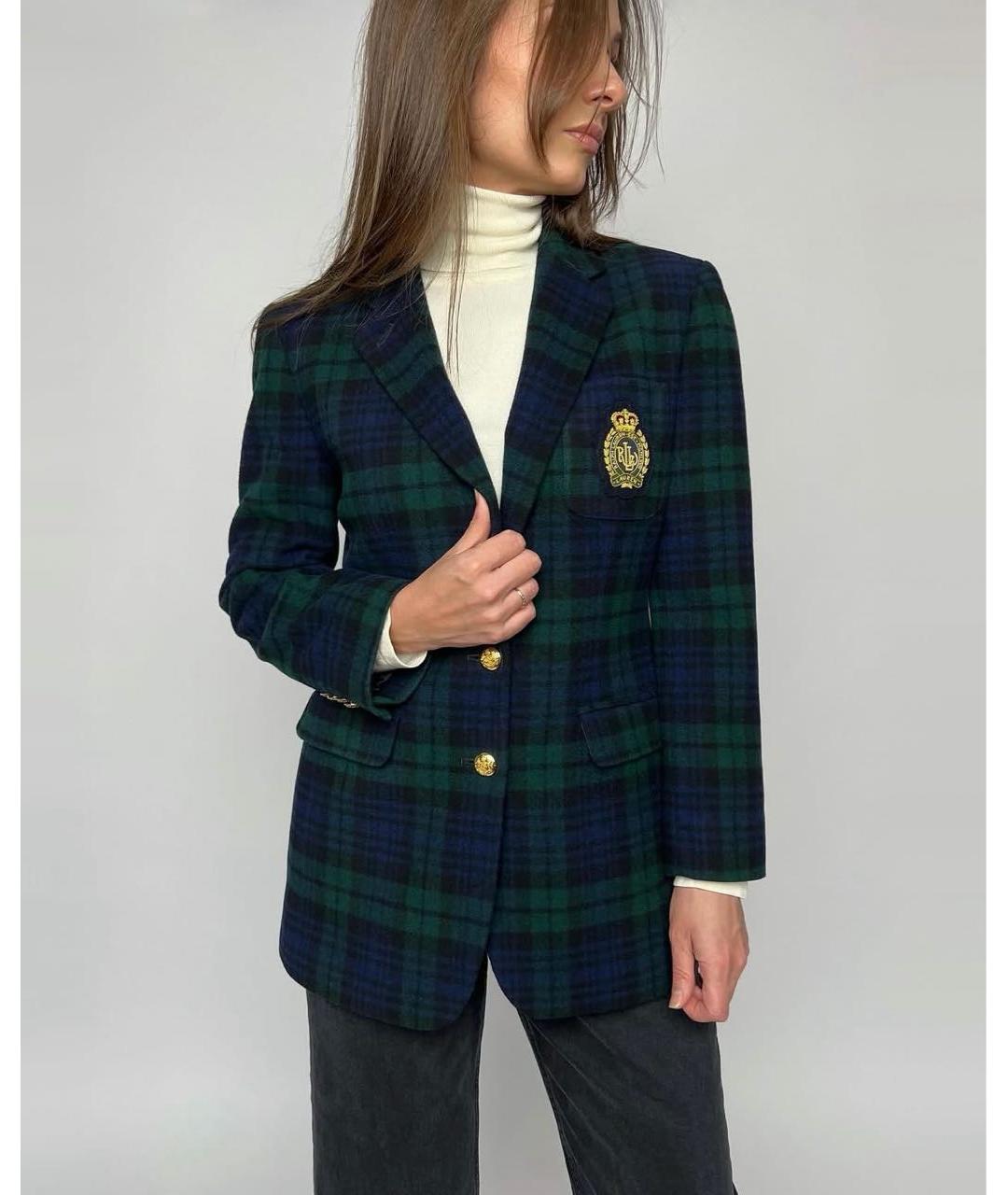 RALPH LAUREN Мульти шерстяной жакет/пиджак, фото 5