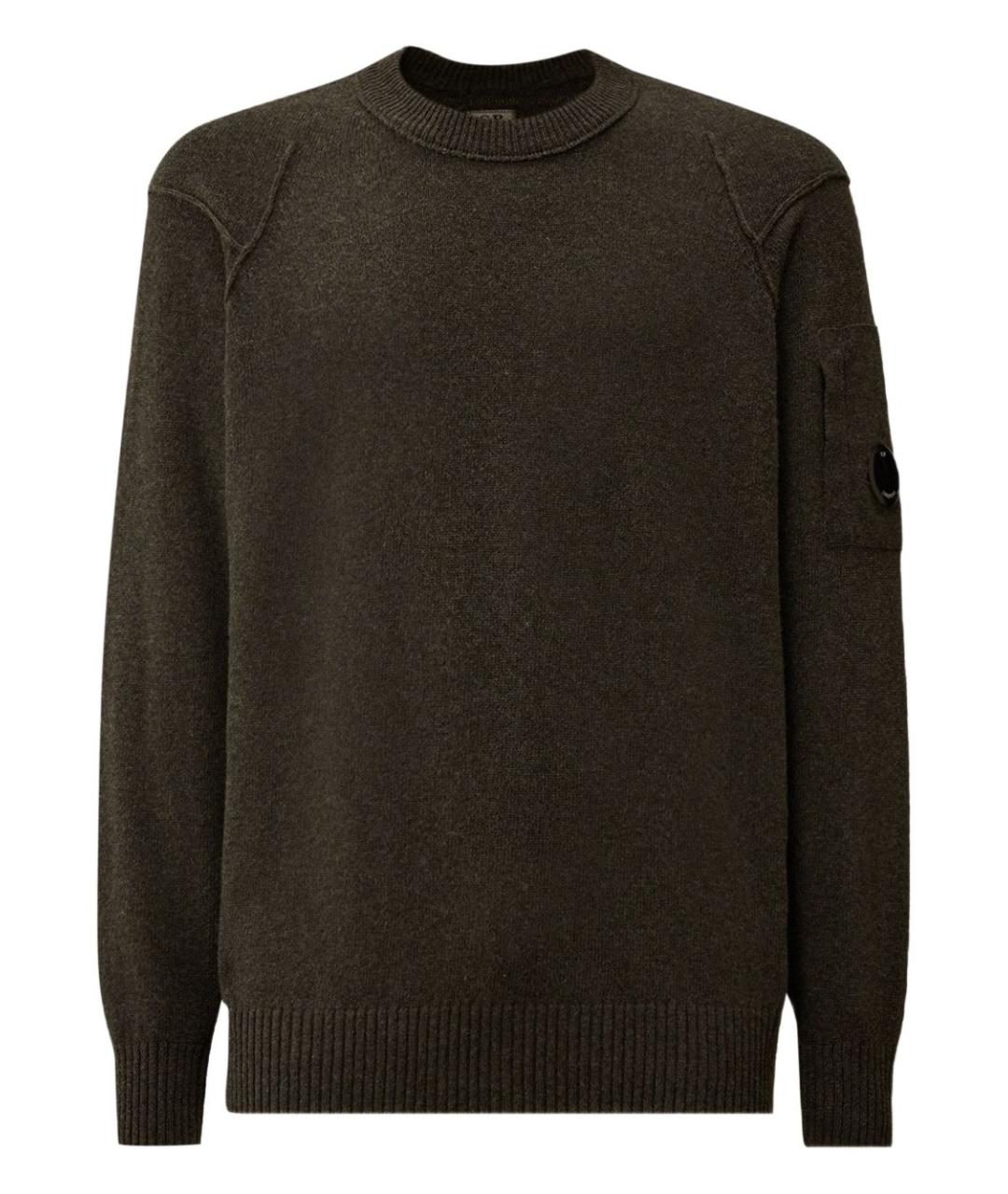 CP COMPANY Зеленый шерстяной джемпер / свитер, фото 1