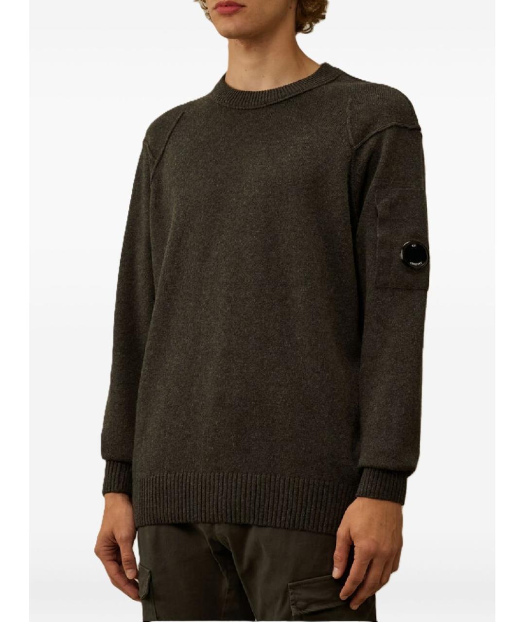 CP COMPANY Зеленый шерстяной джемпер / свитер, фото 2