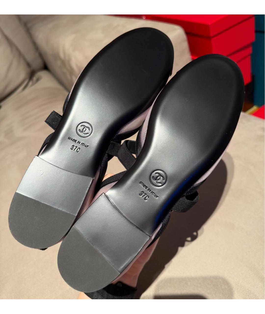 CHANEL Розовые балетки, фото 6