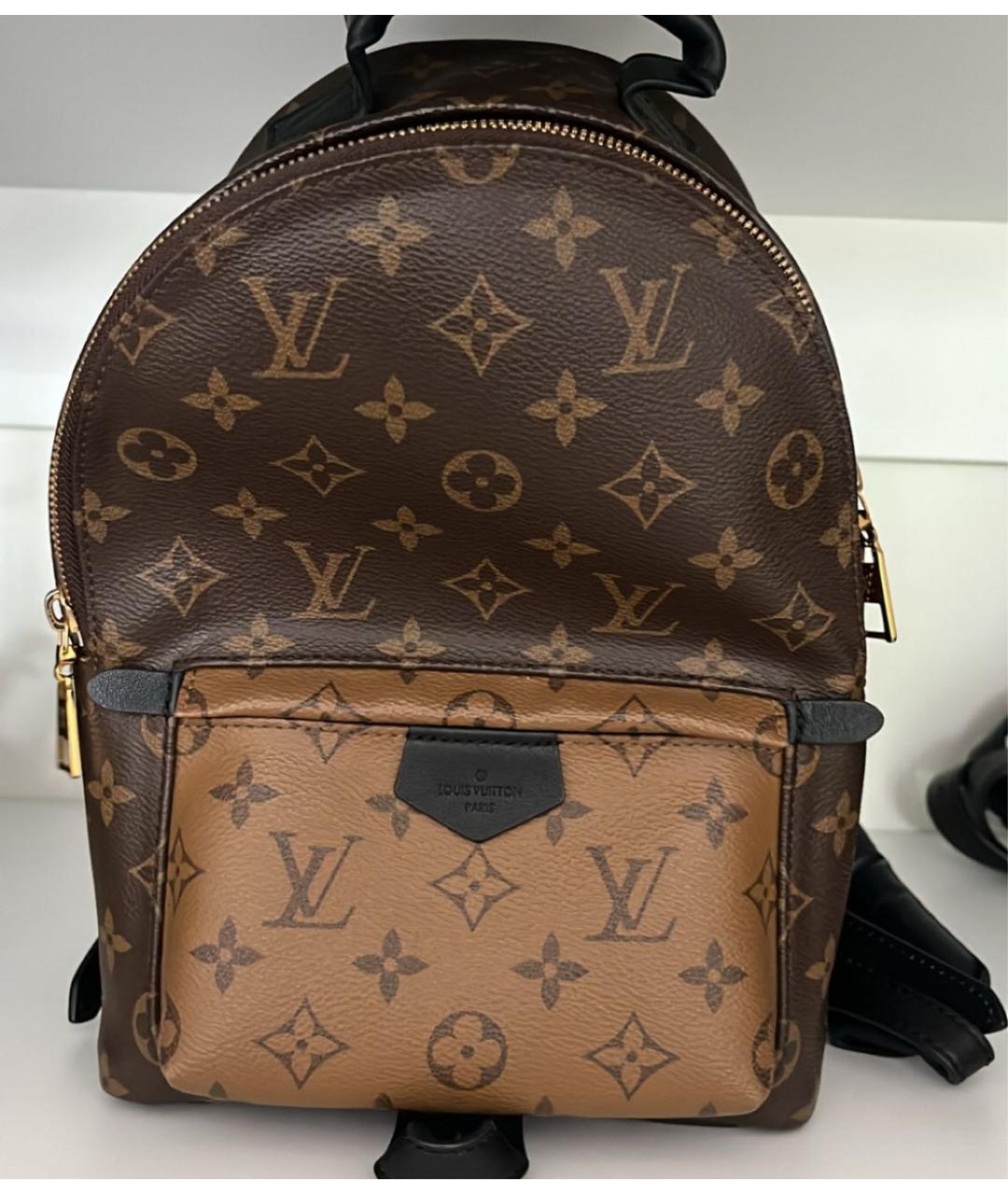 LOUIS VUITTON Коричневый рюкзак из канвы, фото 3