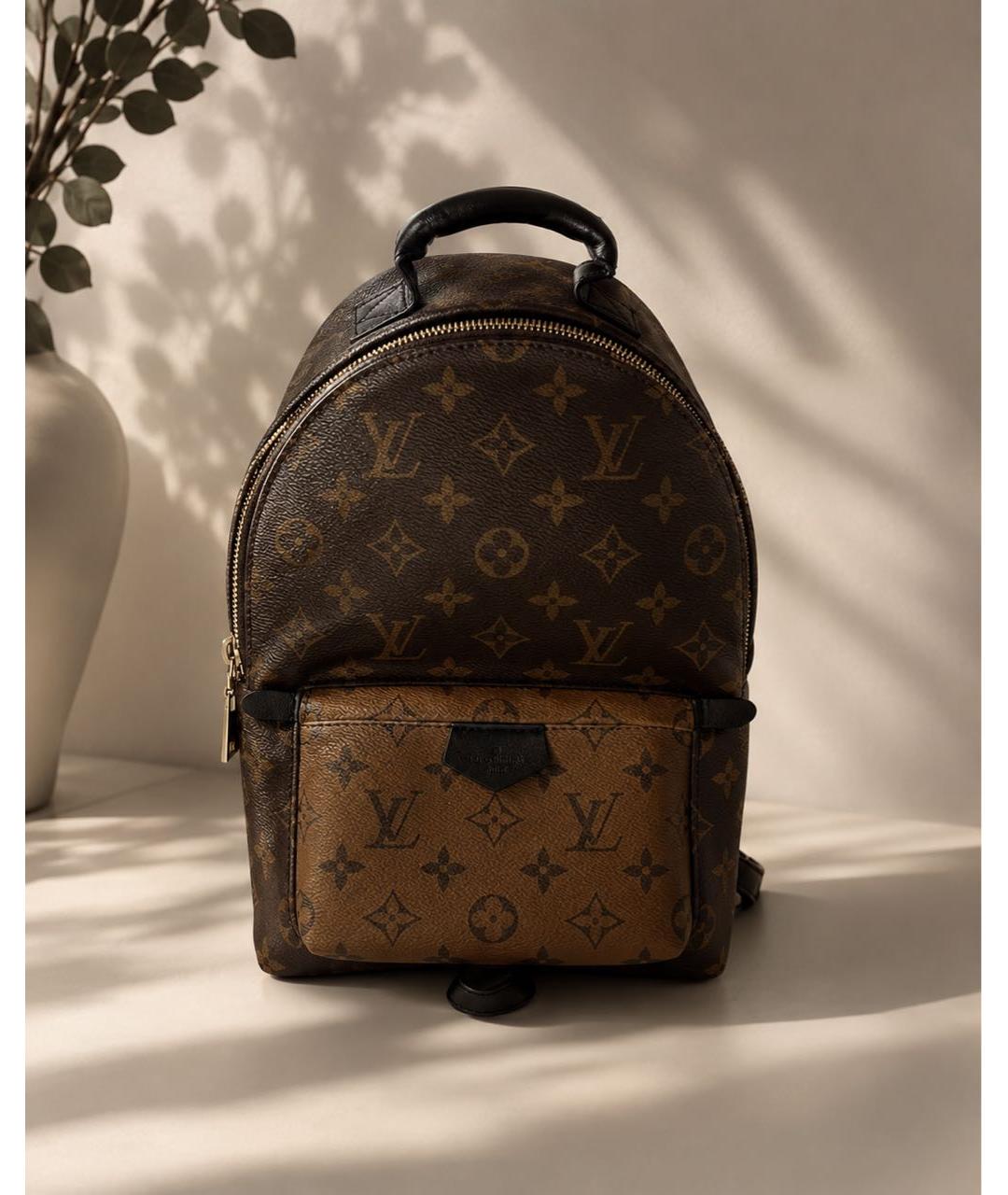 LOUIS VUITTON Коричневый рюкзак из канвы, фото 7
