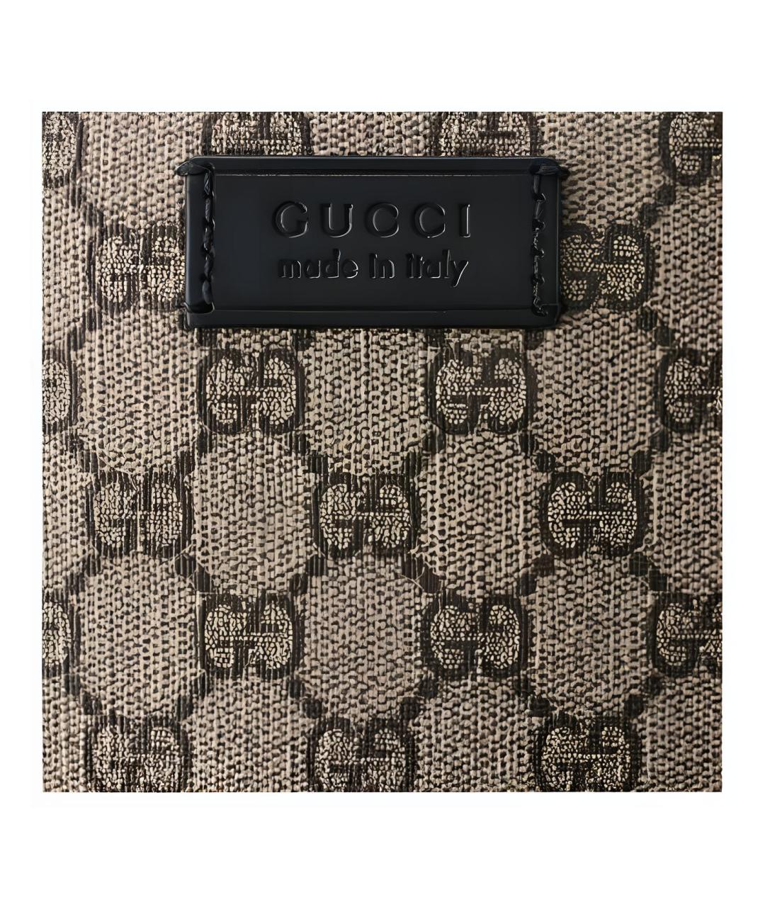 GUCCI Бежевый рюкзак из канвы, фото 5
