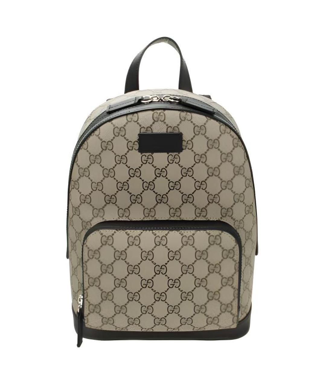 GUCCI Бежевый рюкзак из канвы, фото 1
