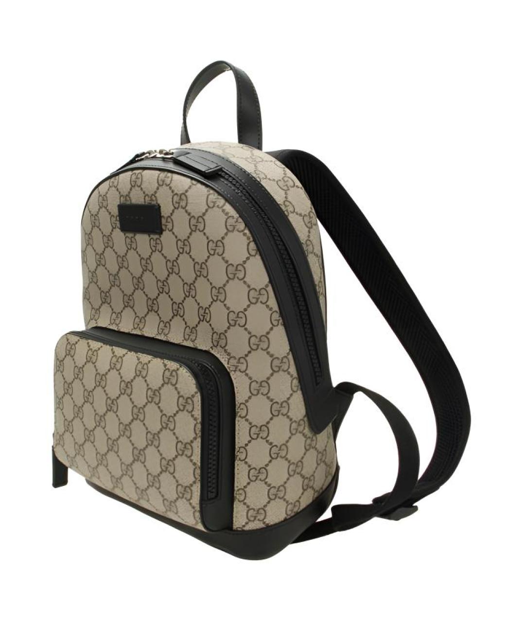 GUCCI Бежевый рюкзак из канвы, фото 3