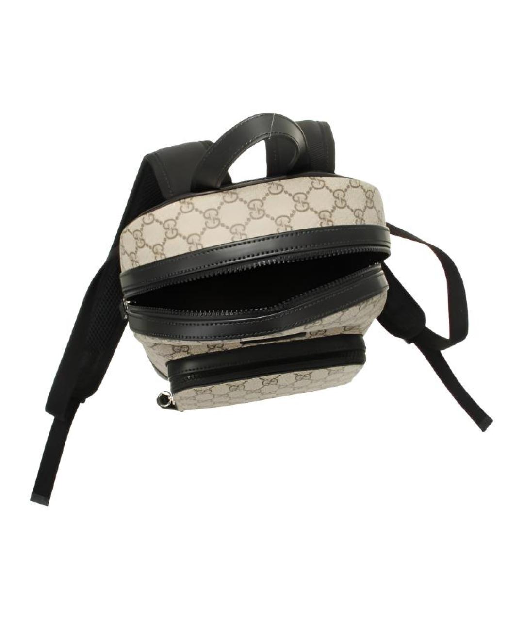 GUCCI Бежевый рюкзак из канвы, фото 4