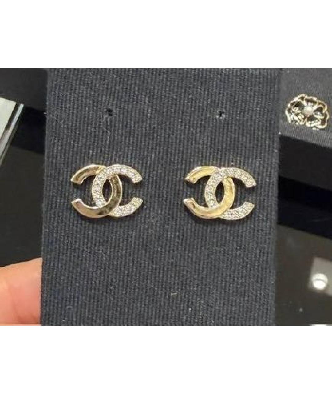 CHANEL Золотые серьги, фото 3