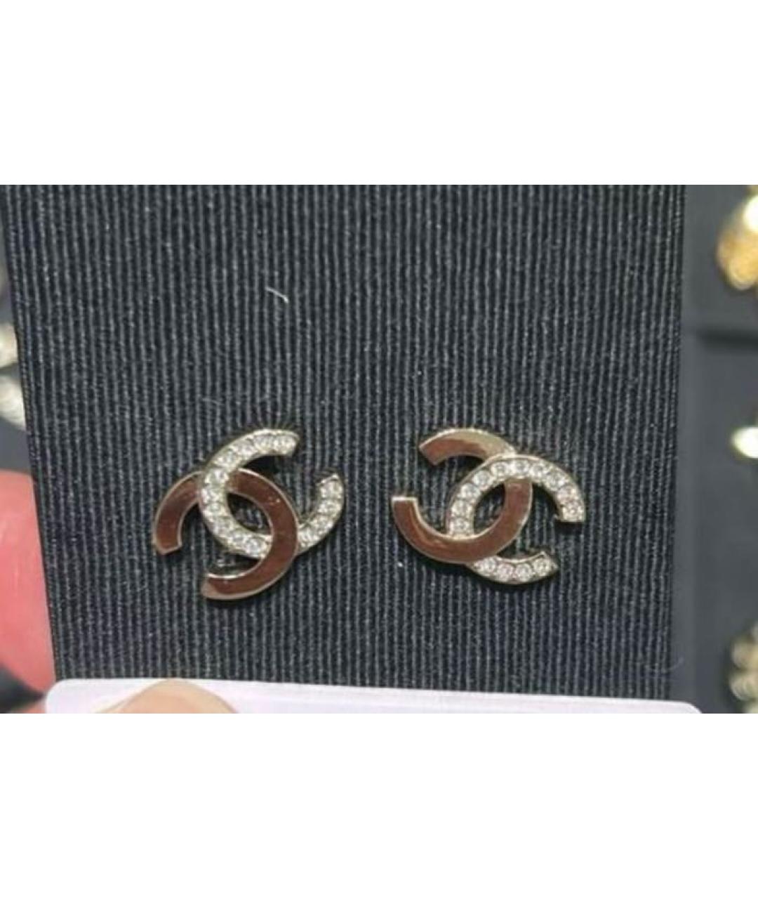 CHANEL Золотые серьги, фото 2