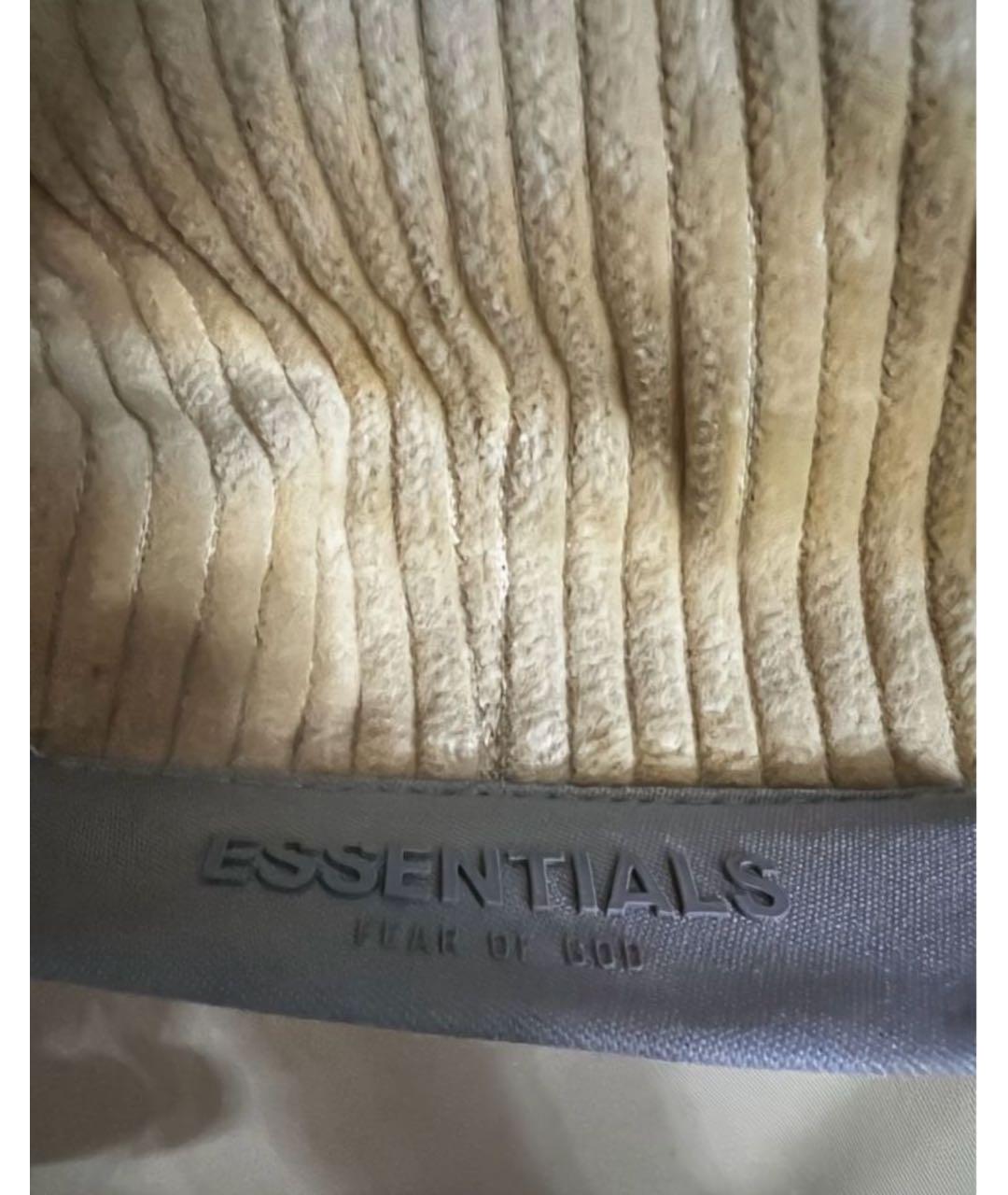 FEAR OF GOD ESSENTIALS Желтая хлопковая куртка, фото 3
