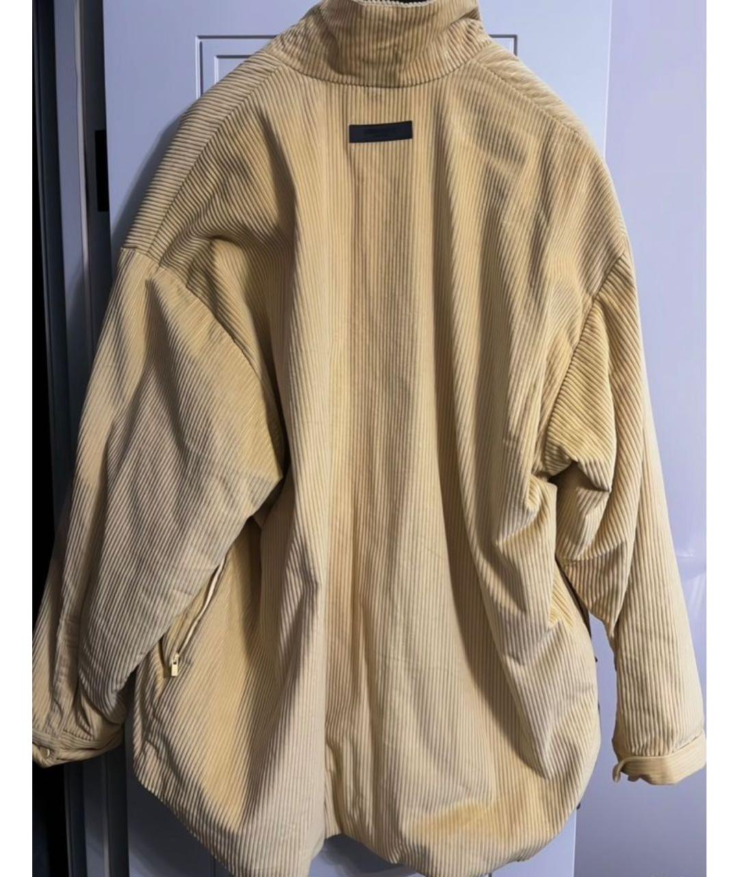 FEAR OF GOD ESSENTIALS Желтая хлопковая куртка, фото 2