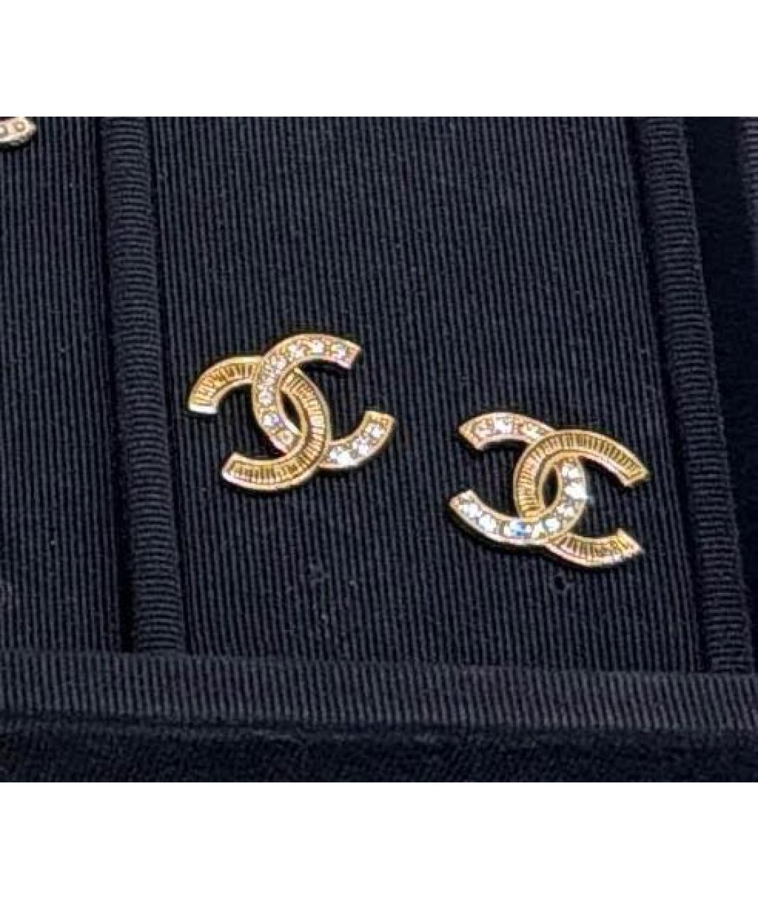 CHANEL Золотые серьги, фото 2