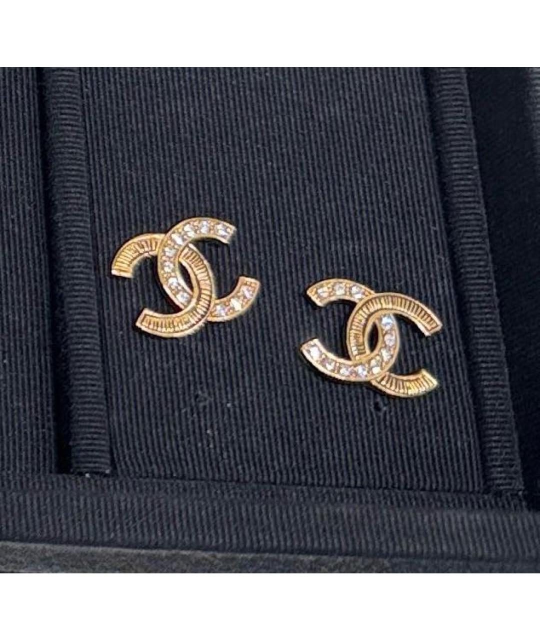 CHANEL Золотые серьги, фото 3