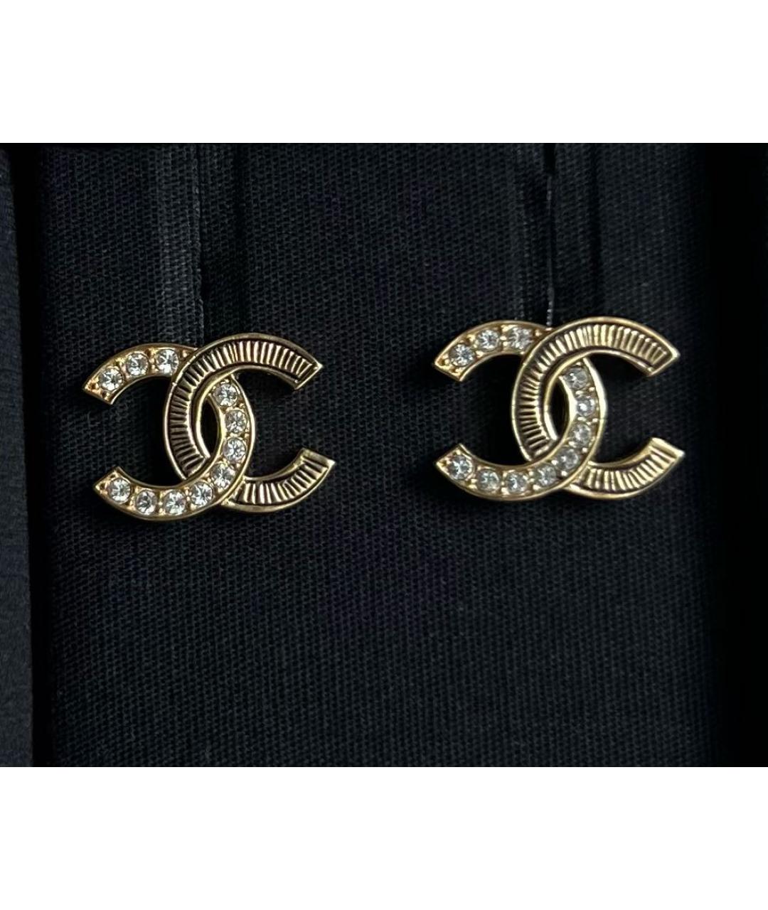 CHANEL Золотые серьги, фото 4