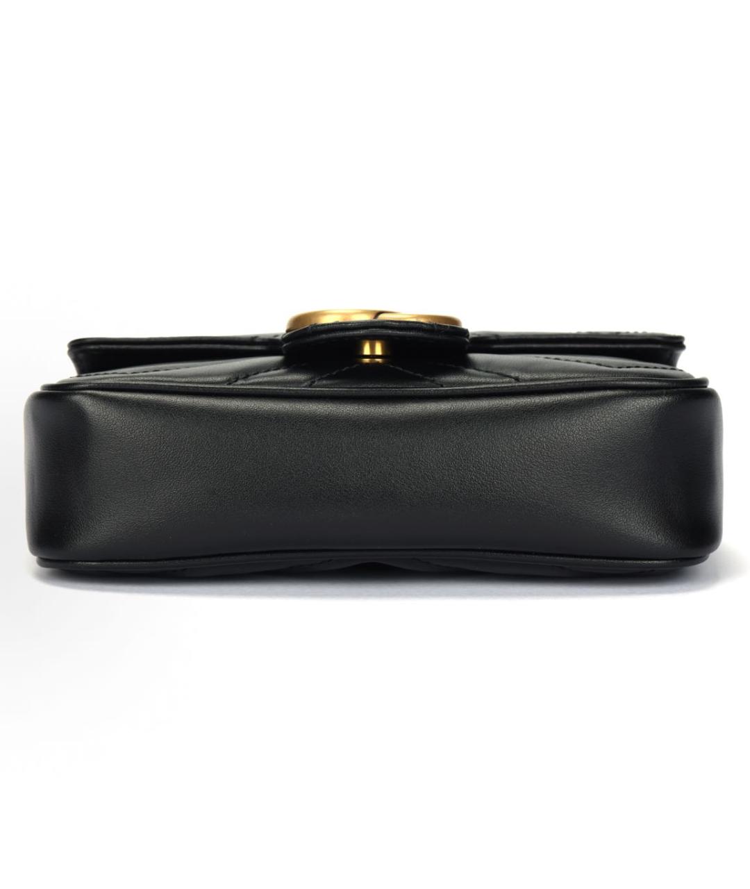 GUCCI Черная кожаная сумка через плечо, фото 4
