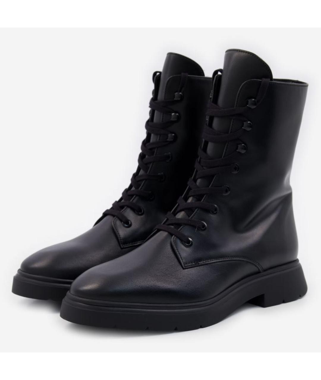 STUART WEITZMAN Черные кожаные ботинки, фото 3