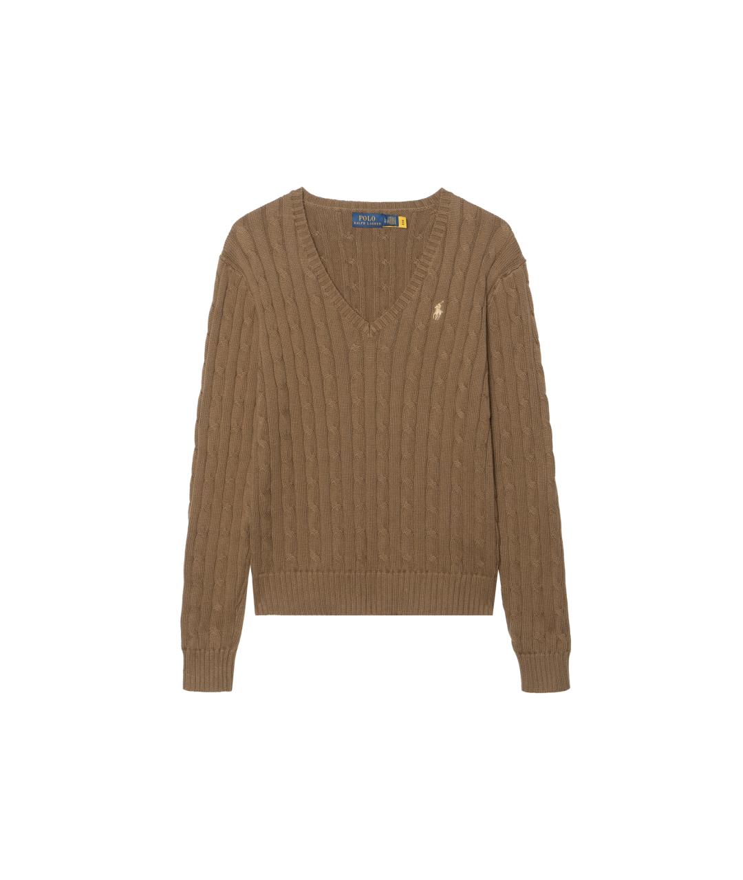 POLO RALPH LAUREN Коричневый джемпер / свитер, фото 6