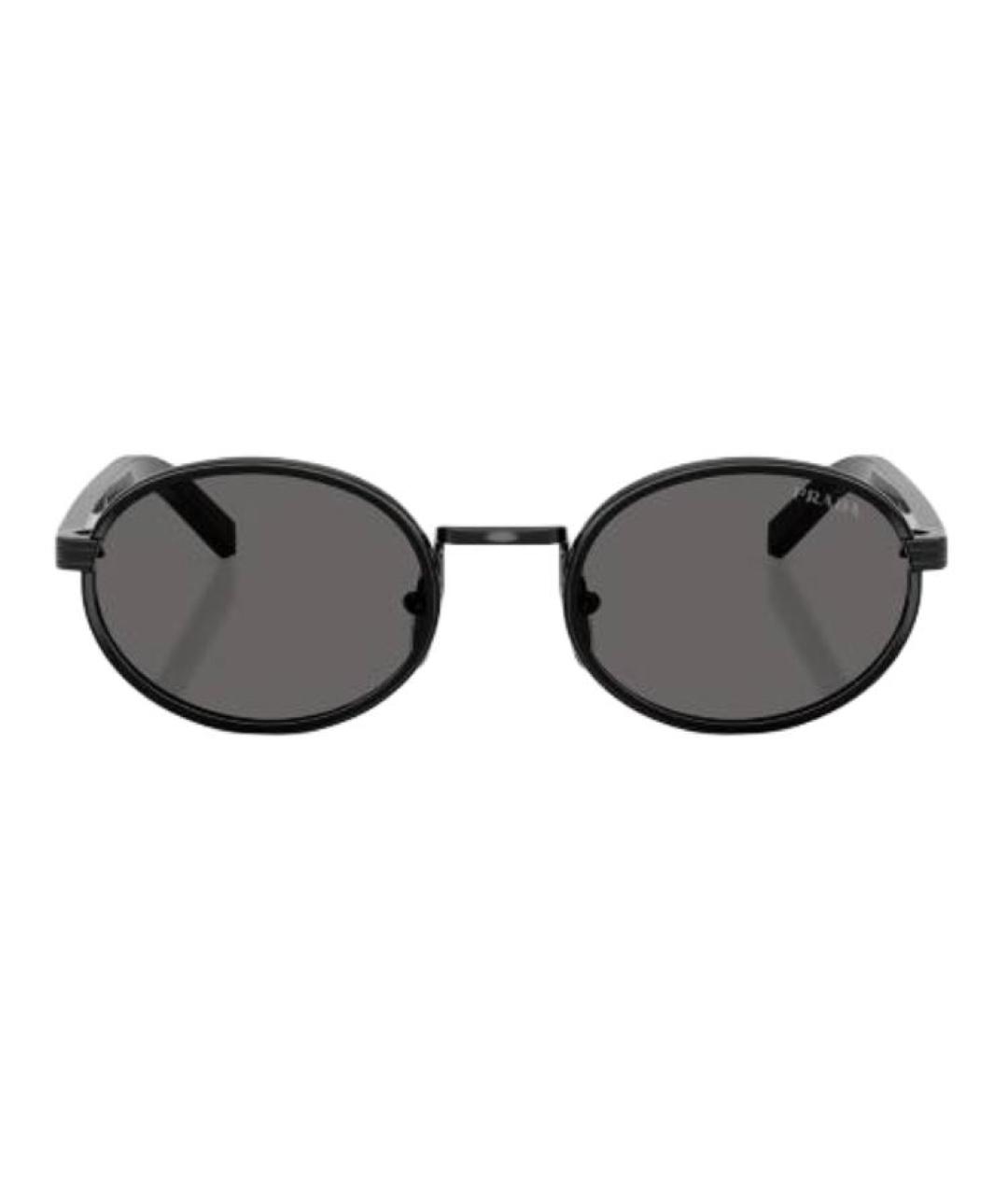 PRADA Черные пластиковые солнцезащитные очки, фото 2