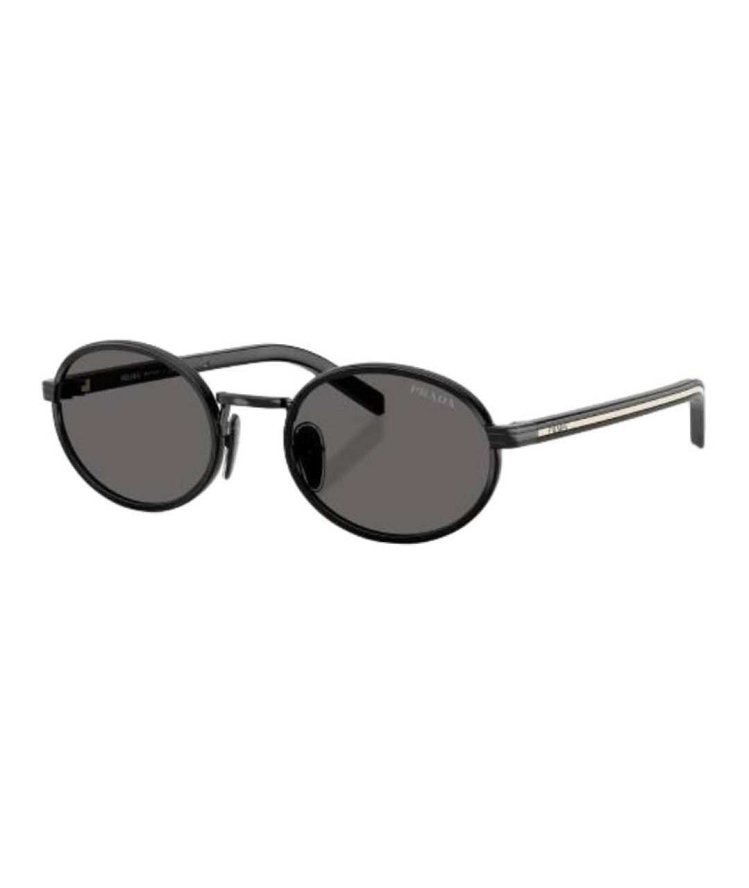 PRADA Черные пластиковые солнцезащитные очки, фото 1