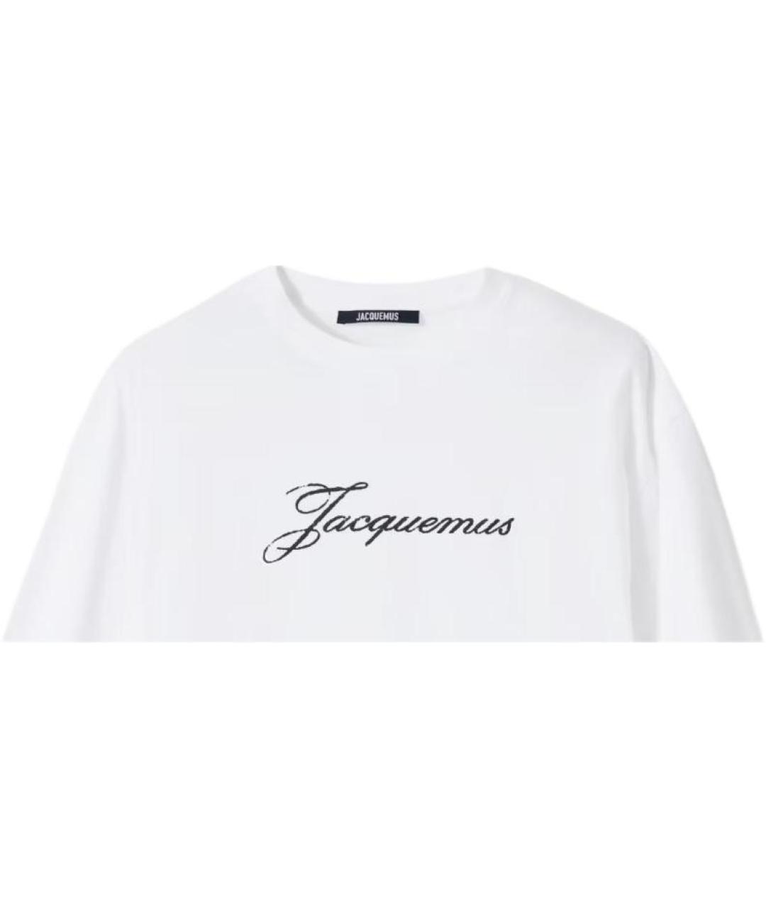 JACQUEMUS Белая футболка, фото 4