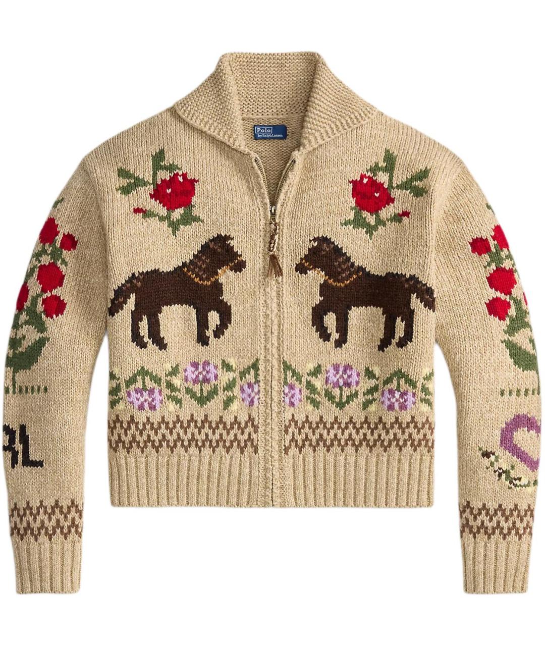 POLO RALPH LAUREN Бежевый джемпер / свитер, фото 1