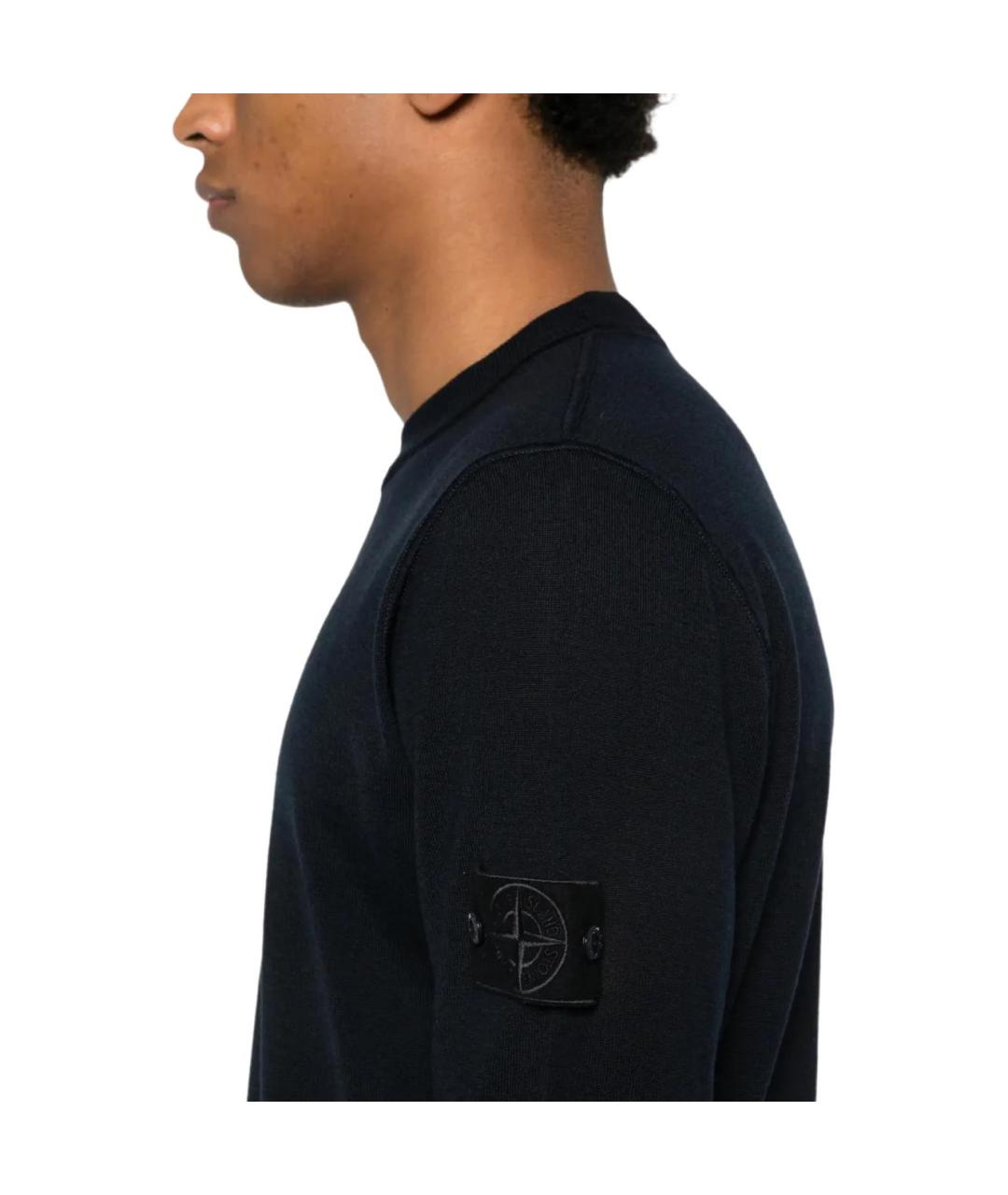 STONE ISLAND Синий джемпер / свитер, фото 4