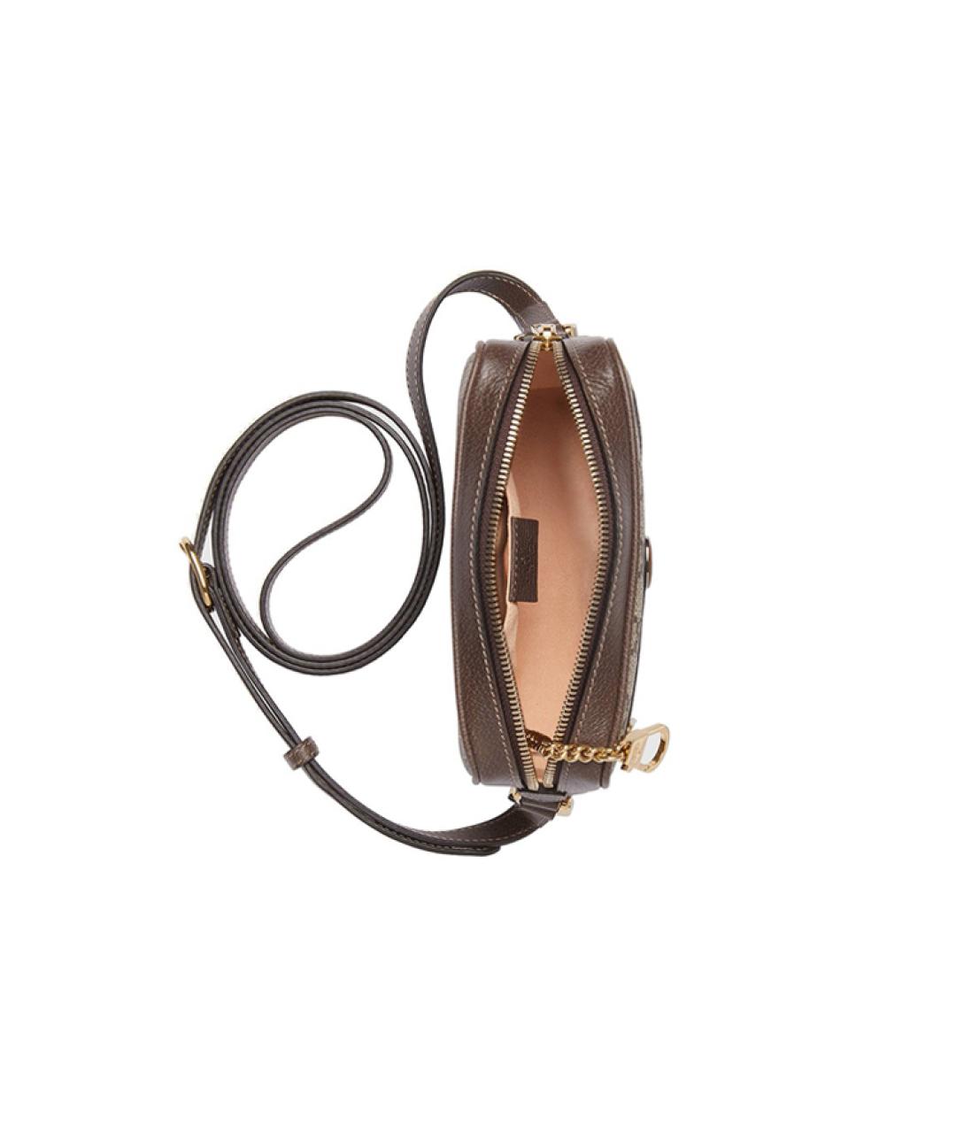 GUCCI Бежевая сумка через плечо из канвы, фото 4