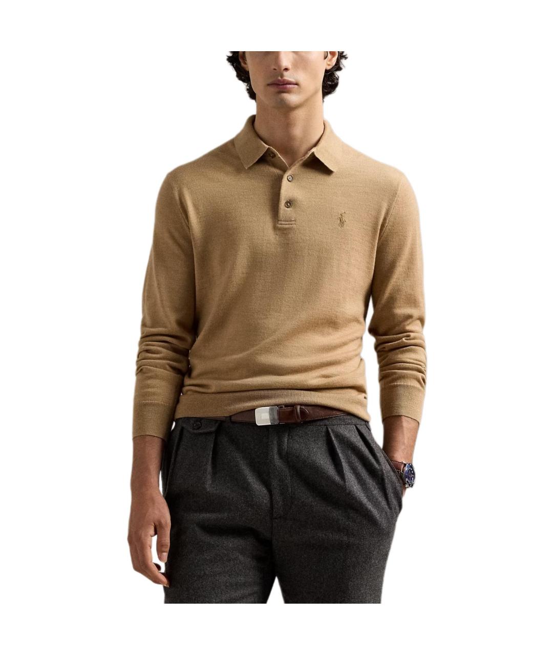 POLO RALPH LAUREN Бежевый джемпер / свитер, фото 3