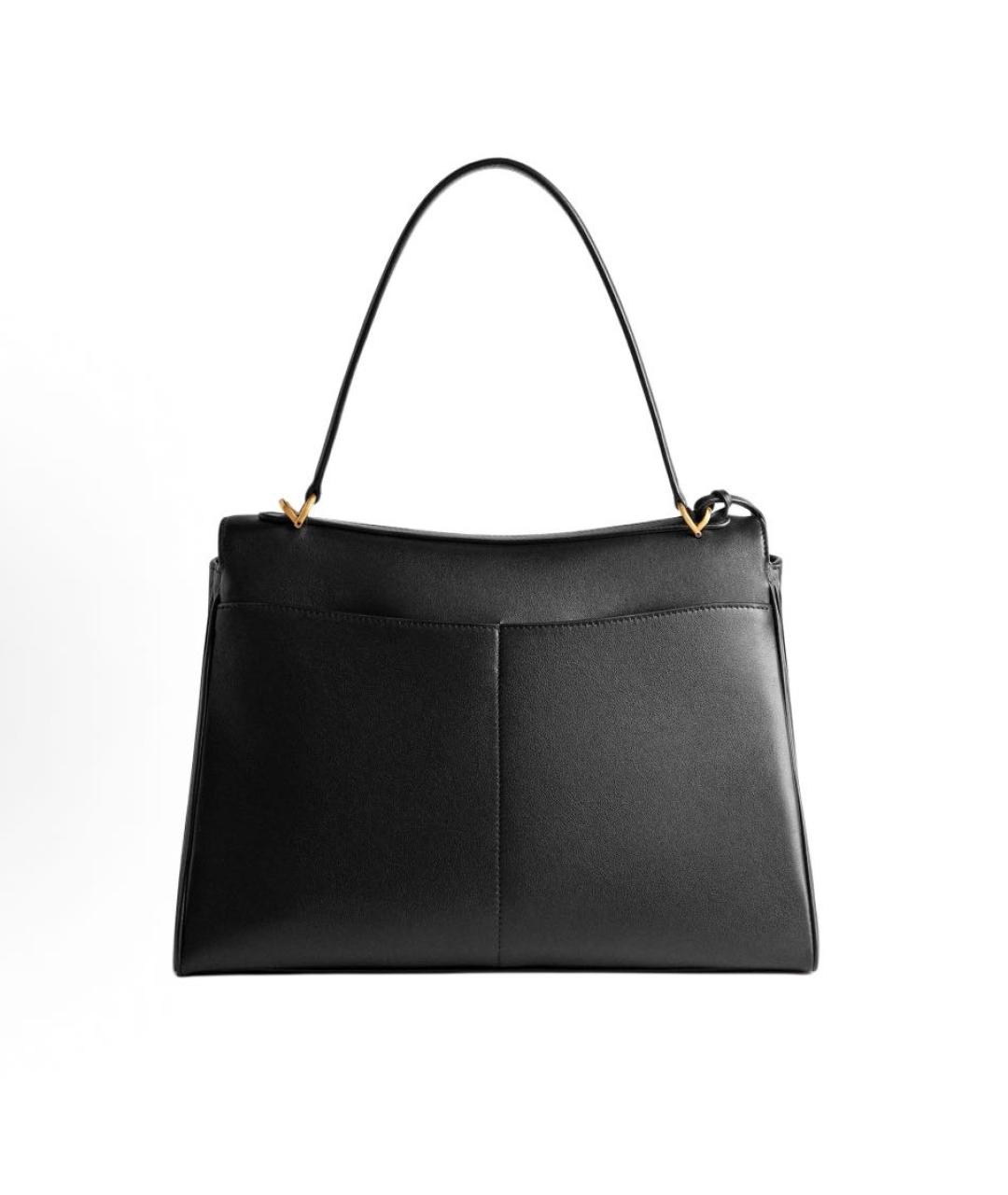 BALENCIAGA Черная кожаная сумка тоут, фото 4