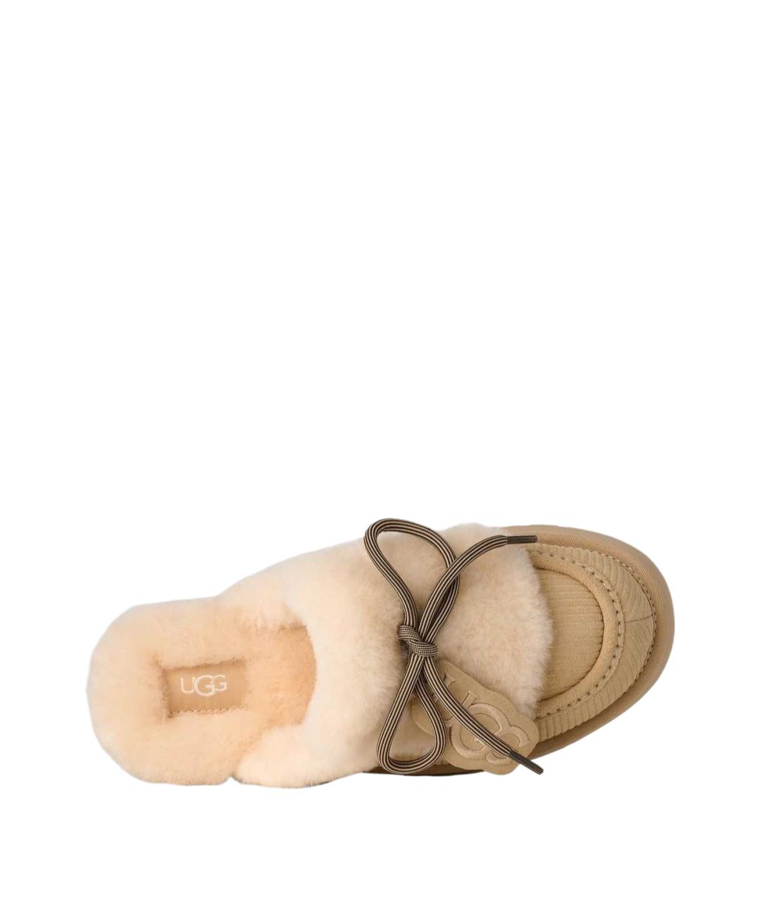 UGG Бежевые мюли, фото 4