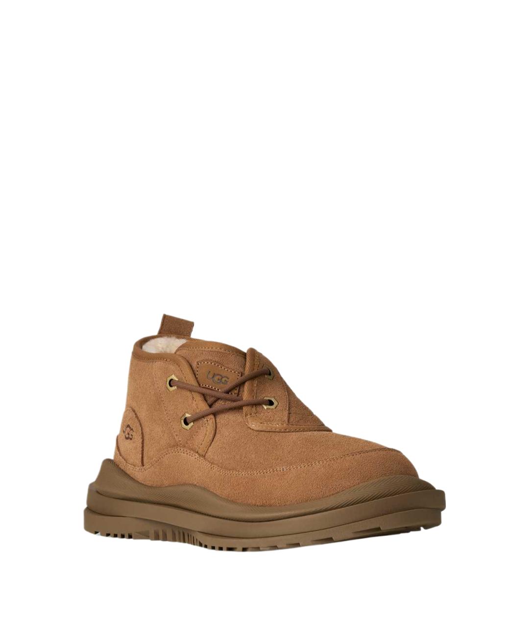 UGG Коричневые замшевые высокие ботинки, фото 3