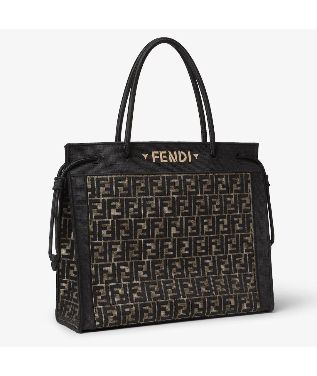 FENDI Коричневая сумка с короткими ручками, фото 2