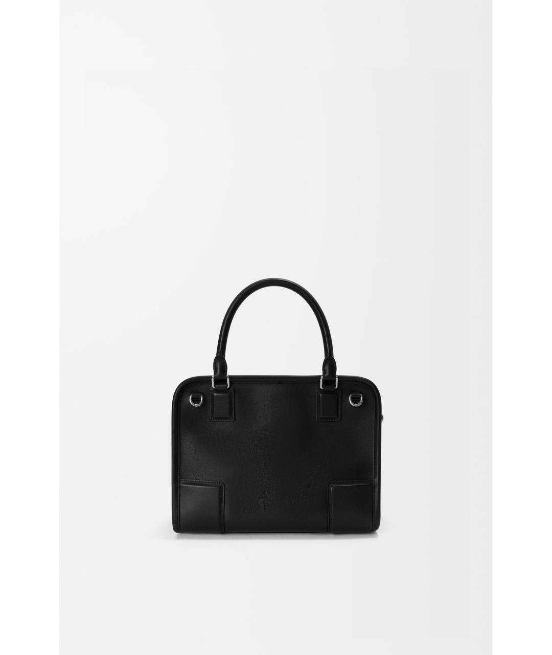 LOEWE Черная кожаная сумка с короткими ручками, фото 4