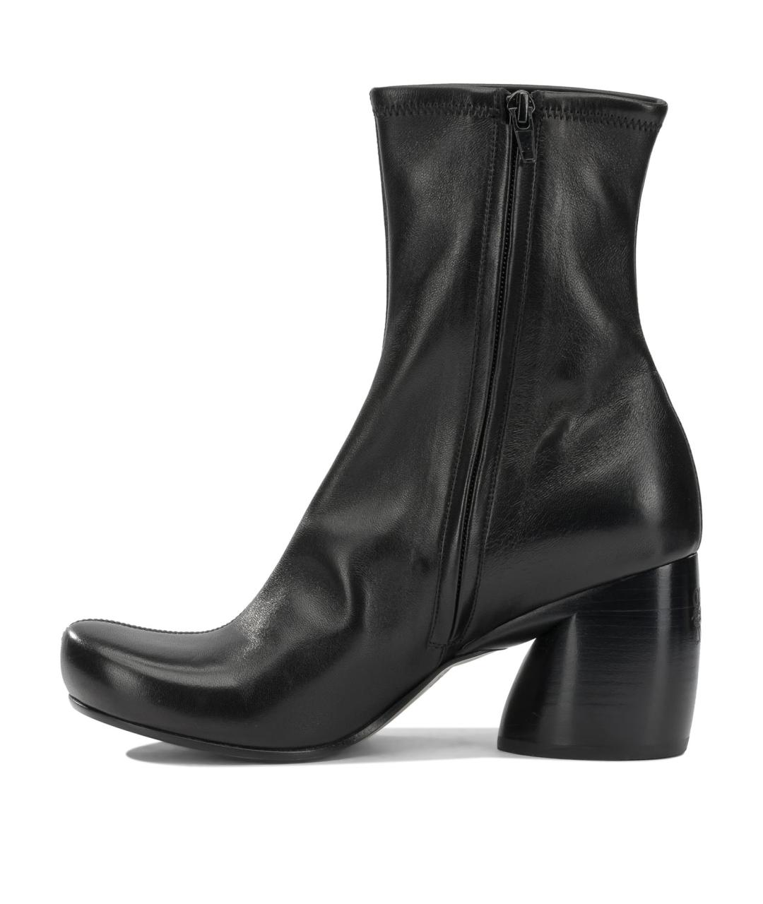 LOEWE Черные кожаные ботильоны, фото 3