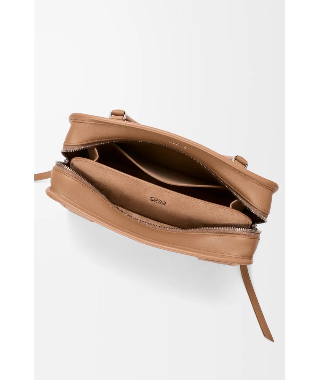 LOEWE Коричневая кожаная сумка тоут, фото 8