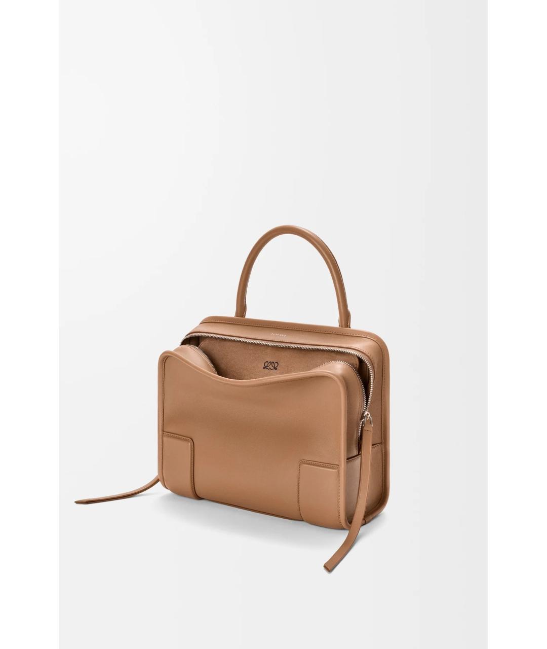 LOEWE Коричневая кожаная сумка тоут, фото 2