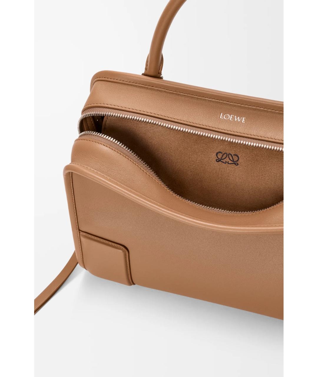 LOEWE Коричневая кожаная сумка тоут, фото 5