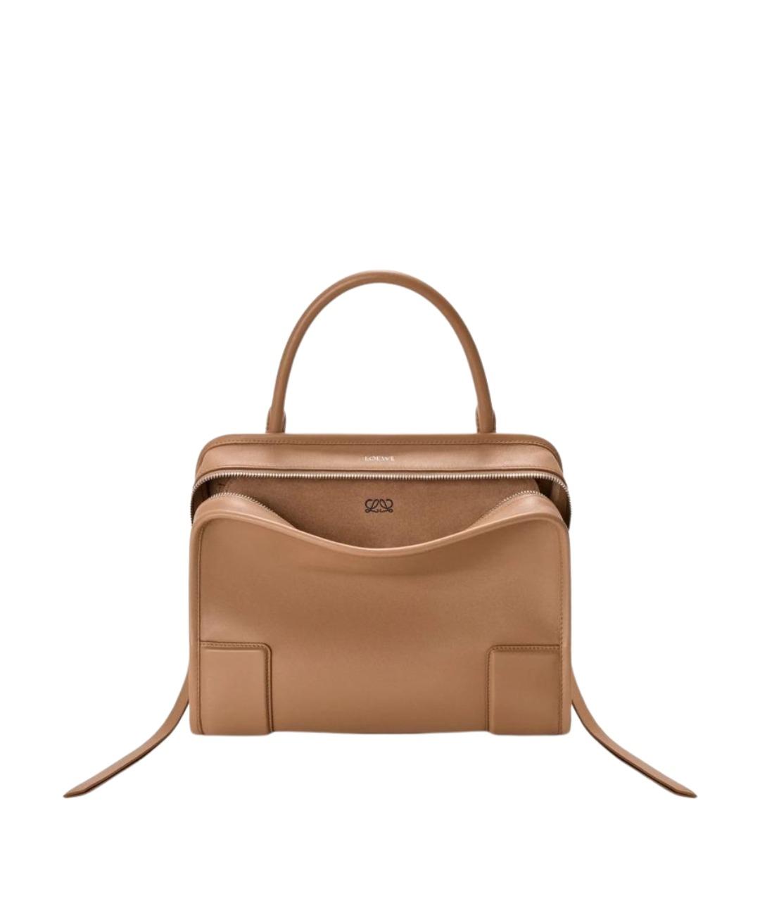 LOEWE Коричневая кожаная сумка тоут, фото 1