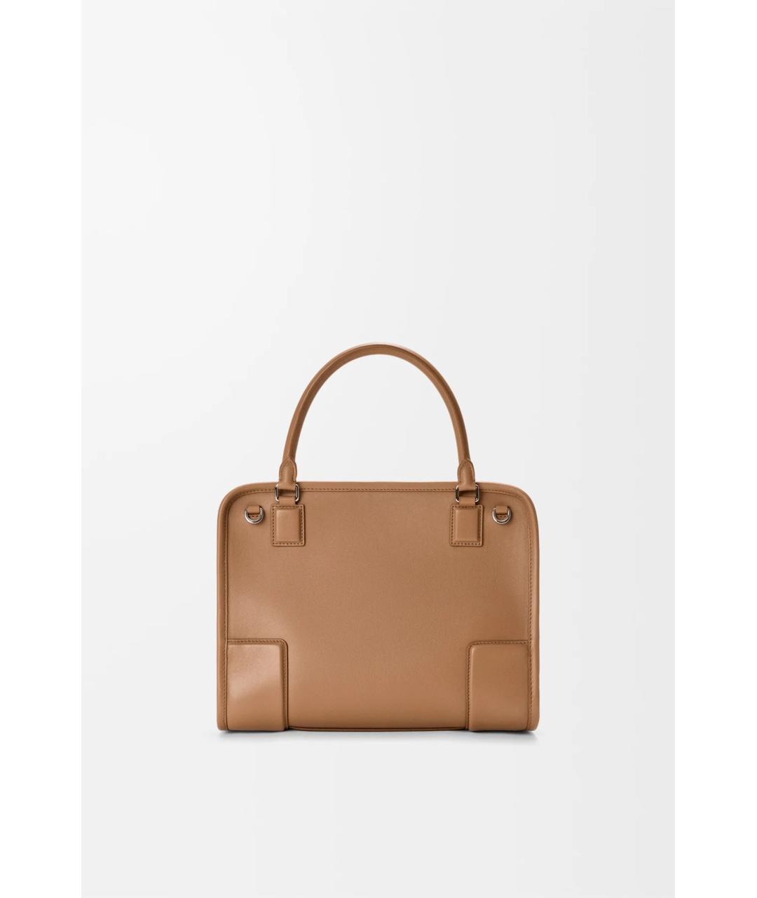LOEWE Коричневая кожаная сумка тоут, фото 4