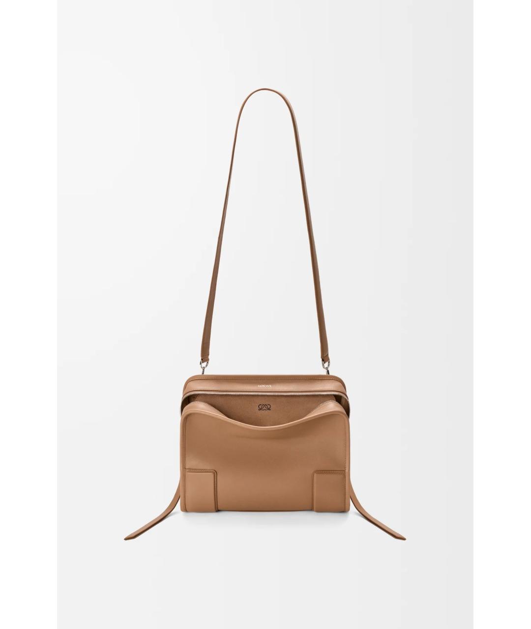 LOEWE Коричневая кожаная сумка тоут, фото 7