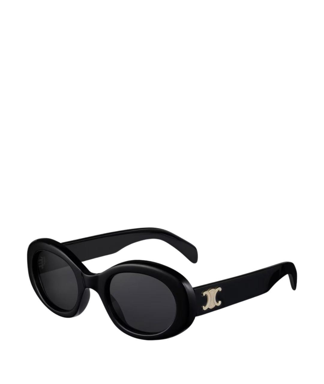 CELINE Черные пластиковые солнцезащитные очки, фото 1