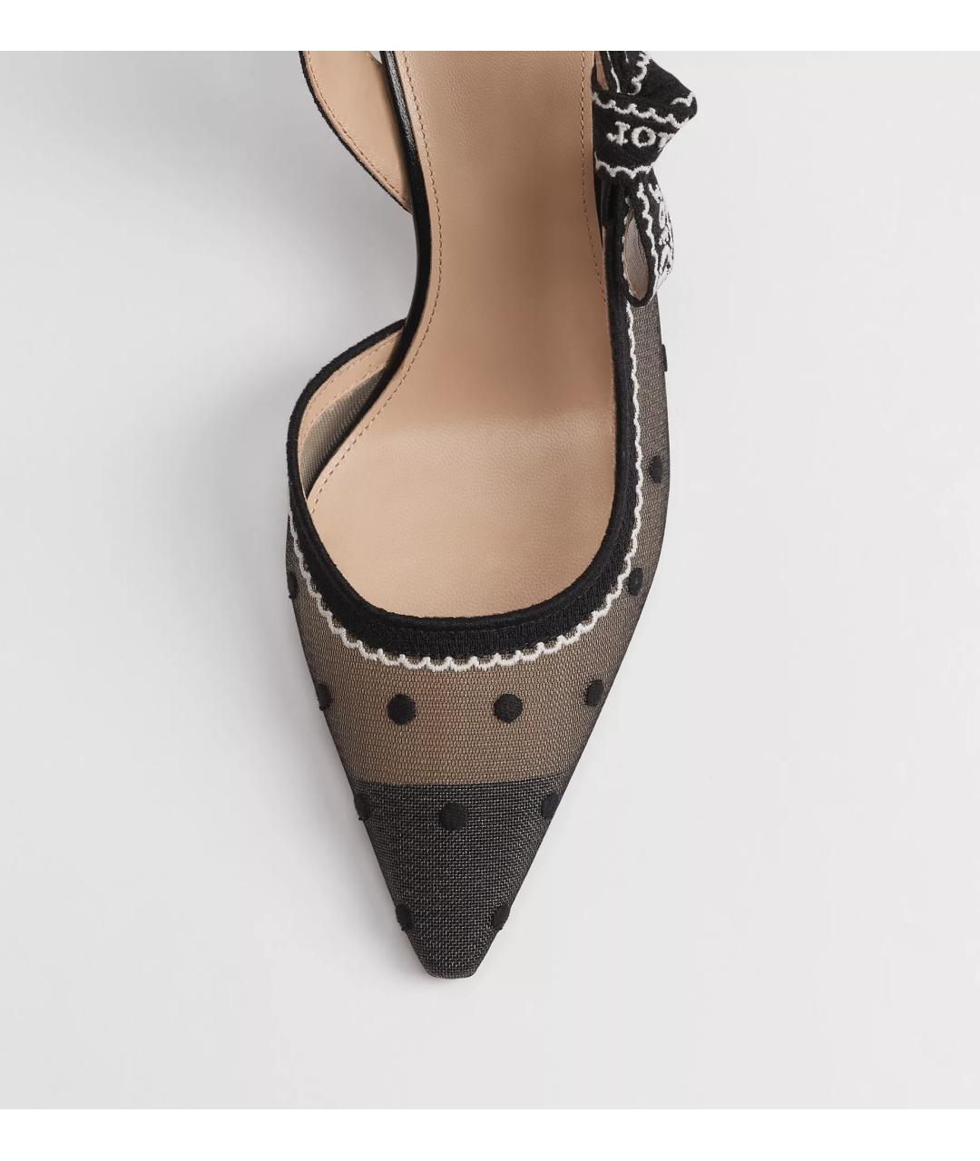 CHRISTIAN DIOR Черные текстильные туфли, фото 4