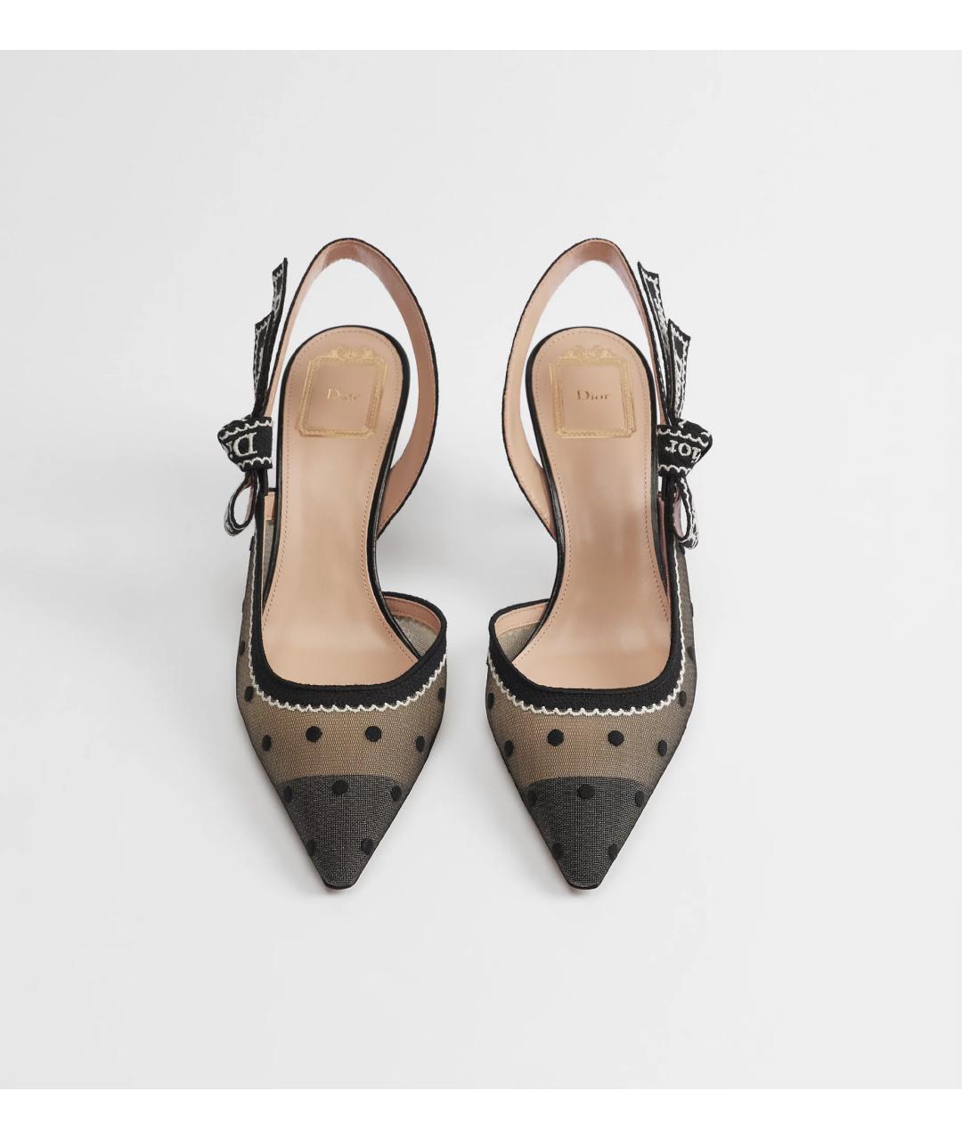CHRISTIAN DIOR Черные текстильные туфли, фото 2