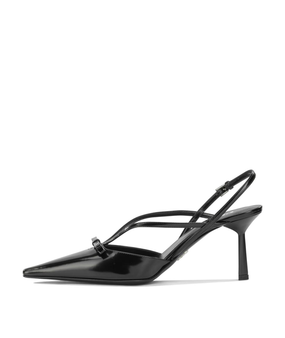 PRADA Черные кожаные туфли, фото 3
