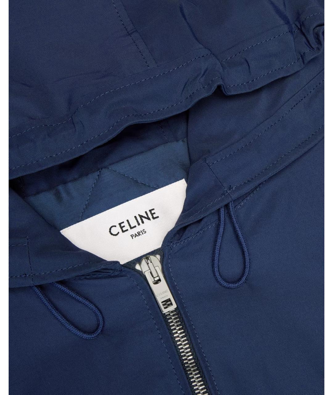 CELINE Синяя нейлоновая куртка, фото 3