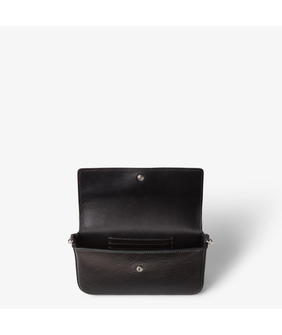 FENDI Черная кожаная сумка через плечо, фото 4