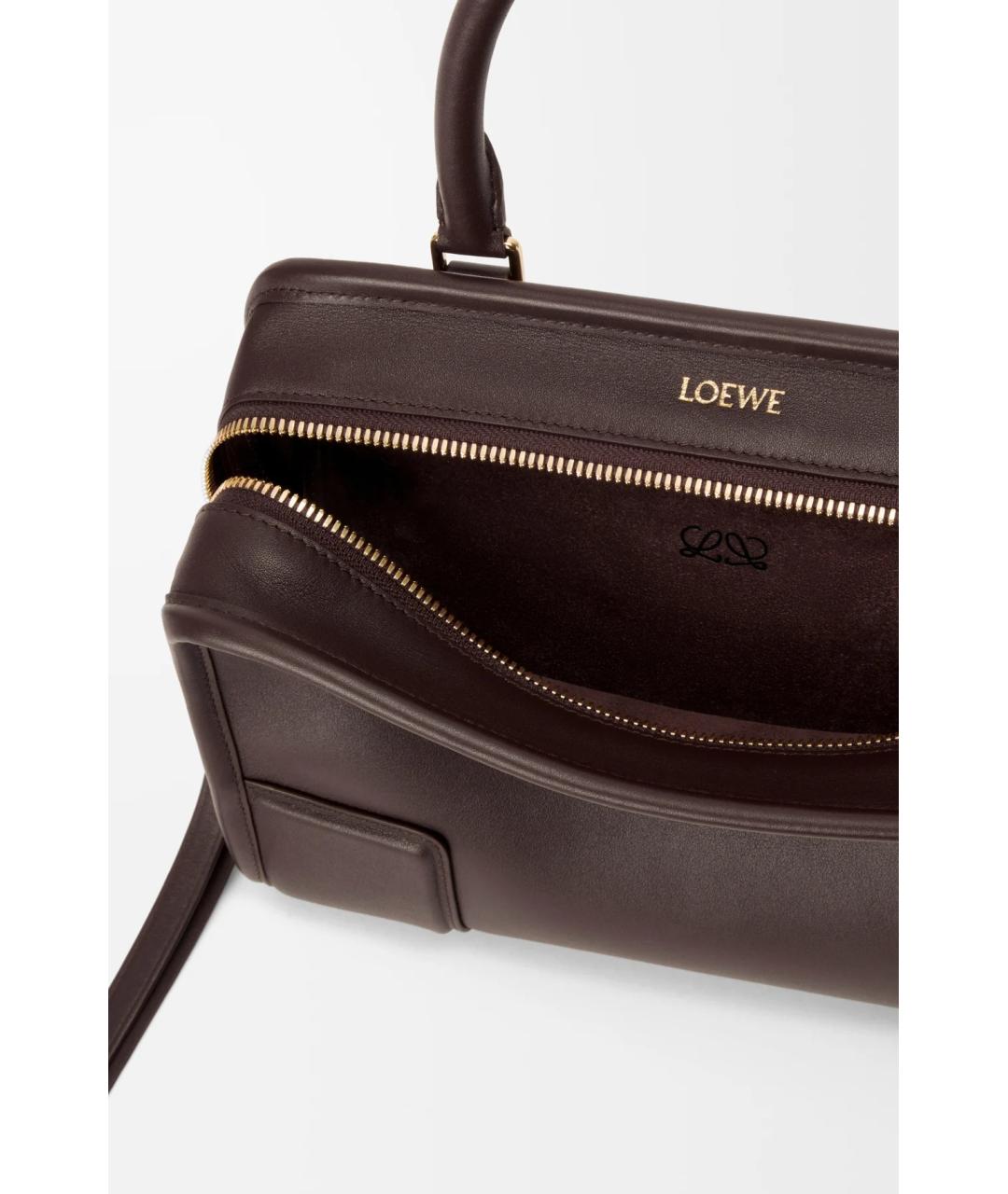 LOEWE Коричневая кожаная сумка тоут, фото 6