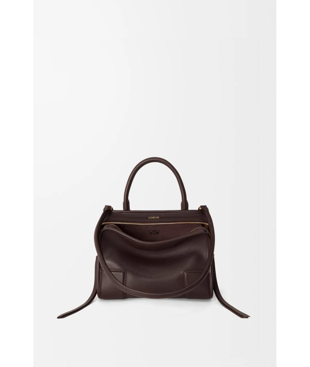 LOEWE Коричневая кожаная сумка тоут, фото 1