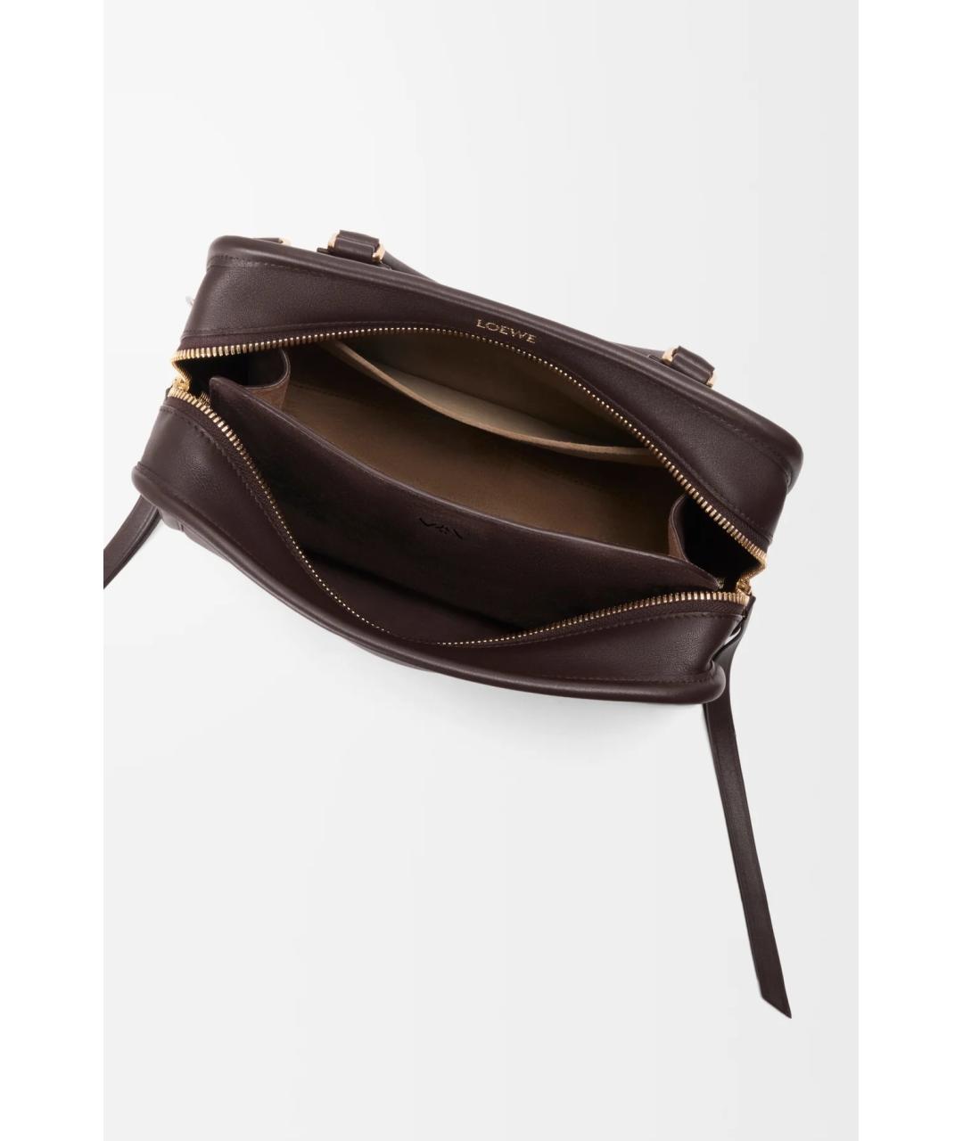 LOEWE Коричневая кожаная сумка тоут, фото 8
