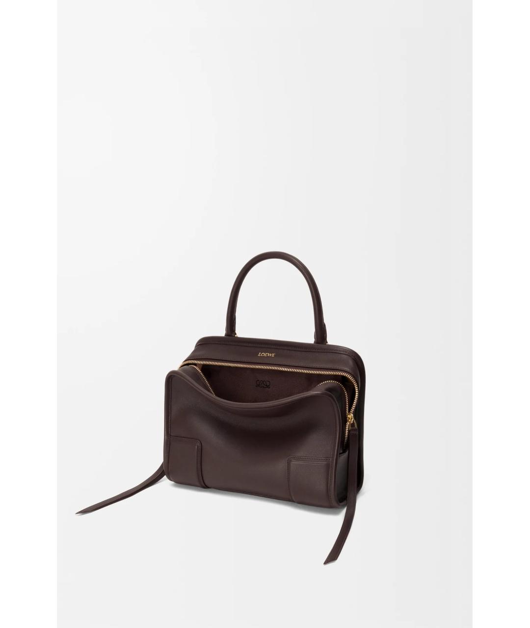 LOEWE Коричневая кожаная сумка тоут, фото 2